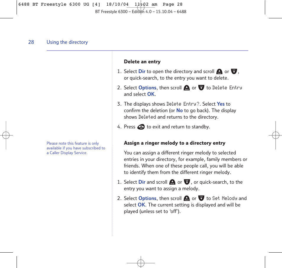 BT 6300 User Manual | Page 28 / 64