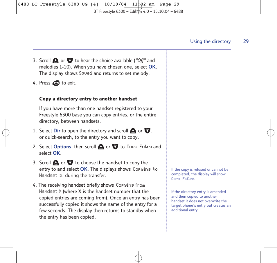 BT 6300 User Manual | Page 29 / 64