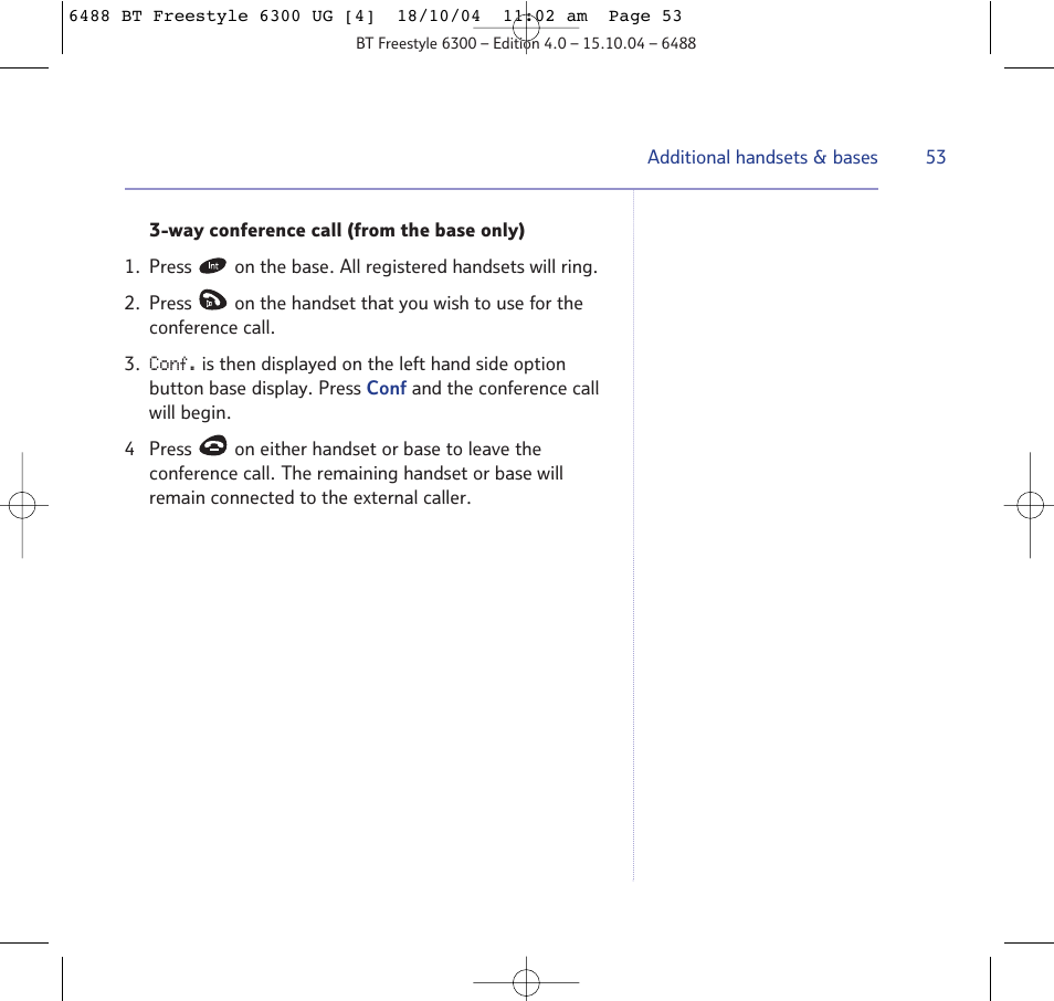 BT 6300 User Manual | Page 53 / 64