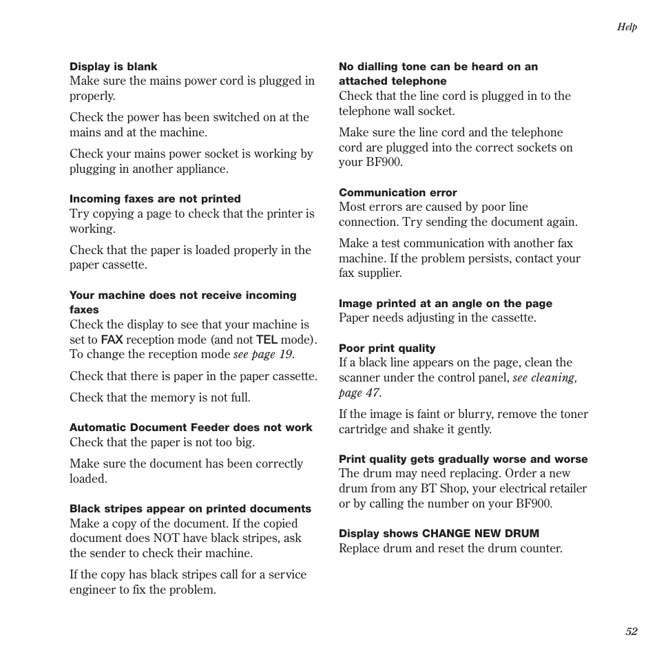 BT BF900 User Manual | Page 53 / 63