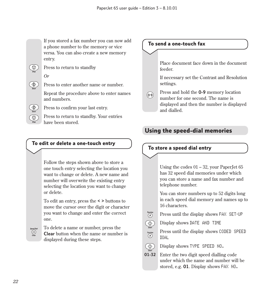 BT PaperJet 65 User Manual | Page 24 / 65