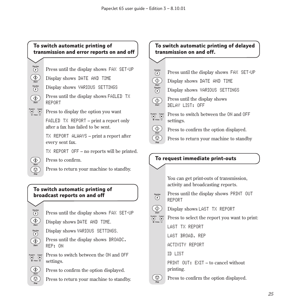 BT PaperJet 65 User Manual | Page 27 / 65