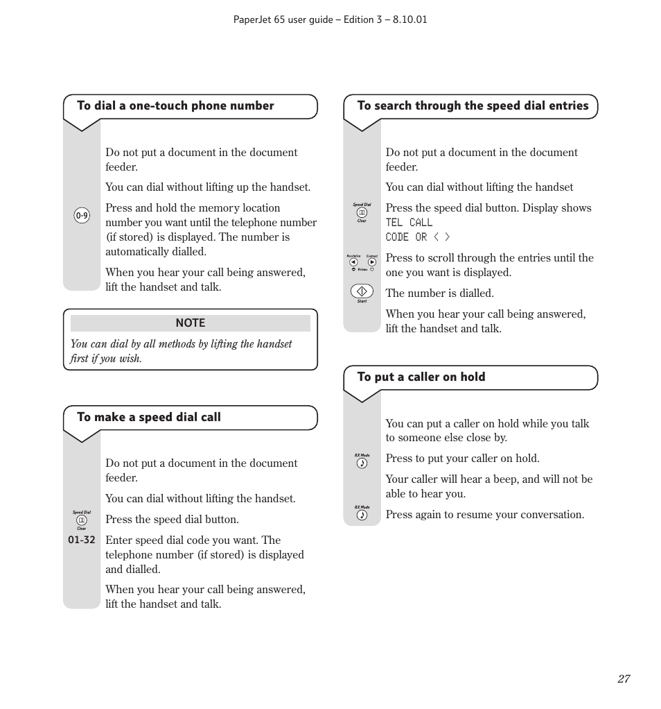 BT PaperJet 65 User Manual | Page 29 / 65