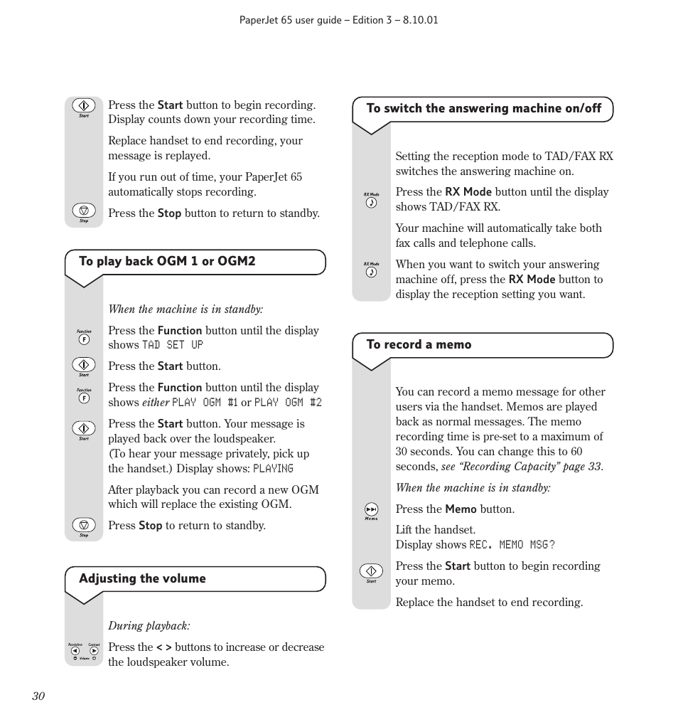 BT PaperJet 65 User Manual | Page 32 / 65