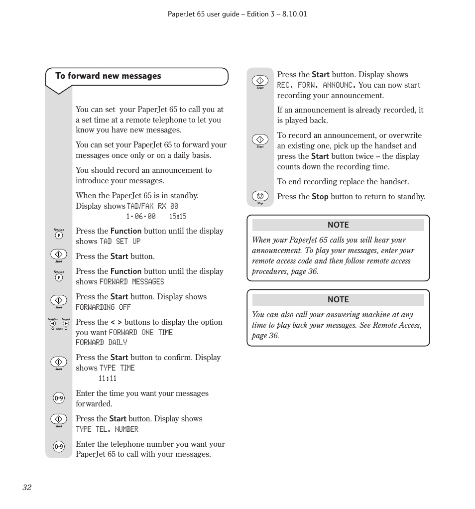 BT PaperJet 65 User Manual | Page 34 / 65