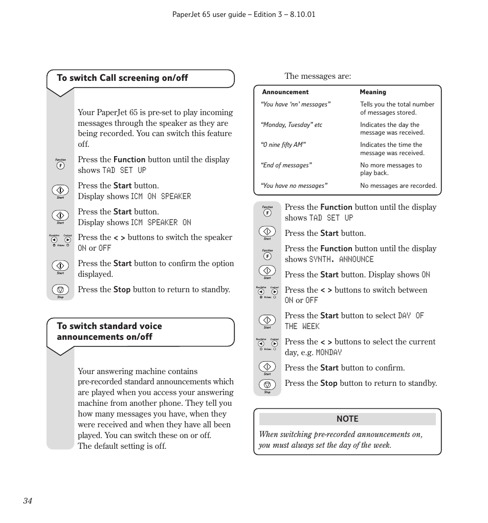 BT PaperJet 65 User Manual | Page 36 / 65