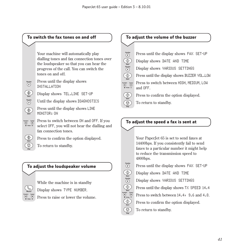 BT PaperJet 65 User Manual | Page 43 / 65