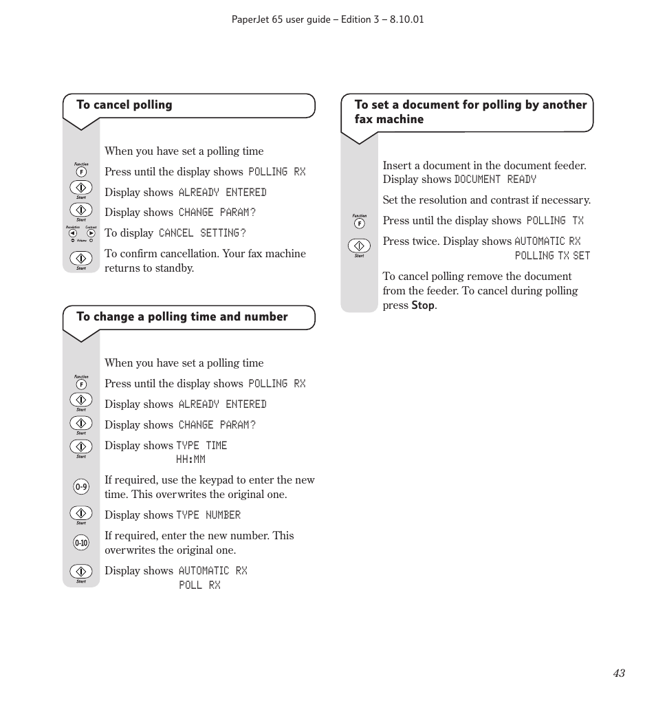 BT PaperJet 65 User Manual | Page 45 / 65