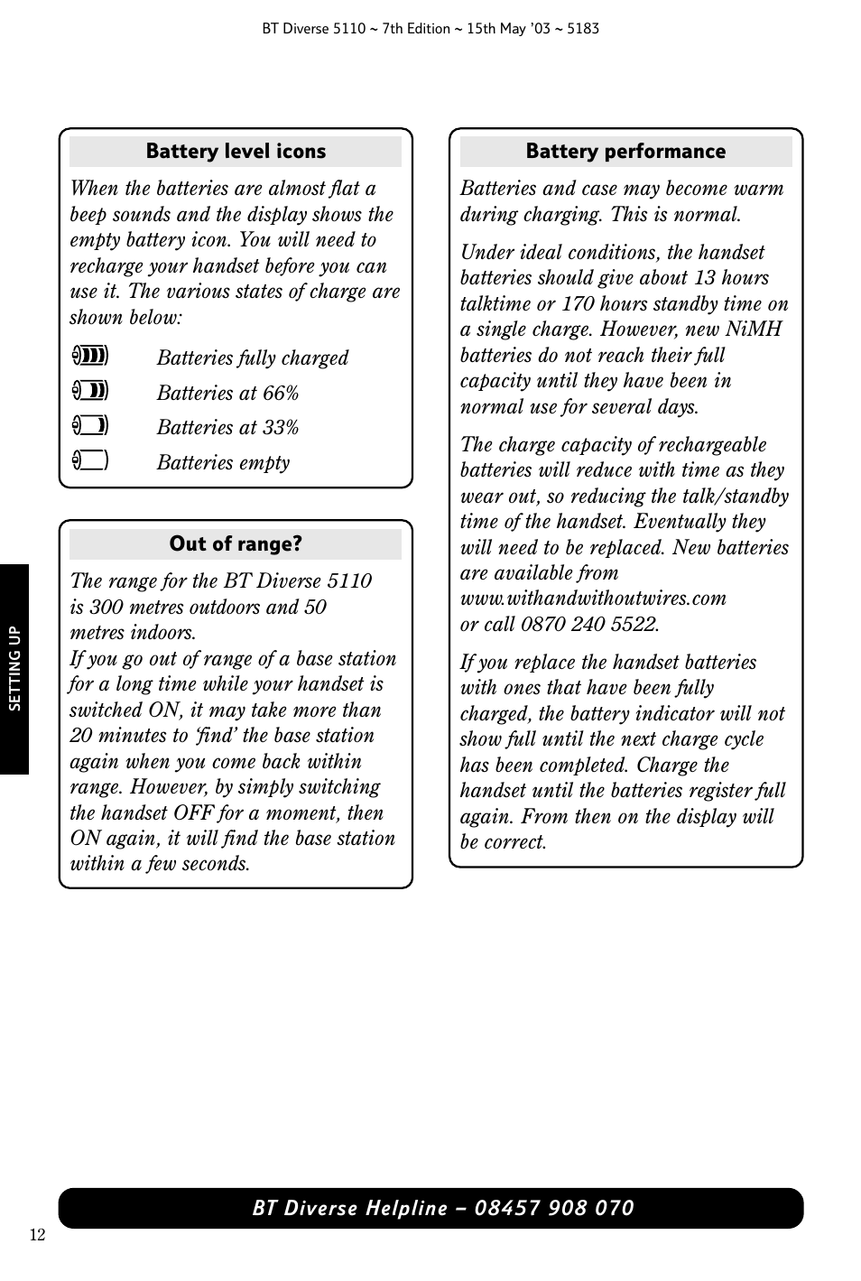 BT 5110 User Manual | Page 14 / 47