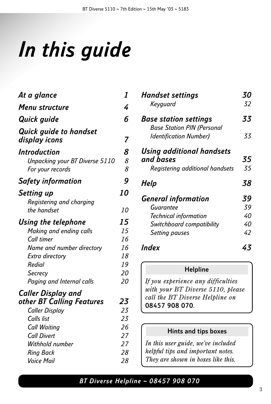 BT 5110 User Manual | Page 5 / 47