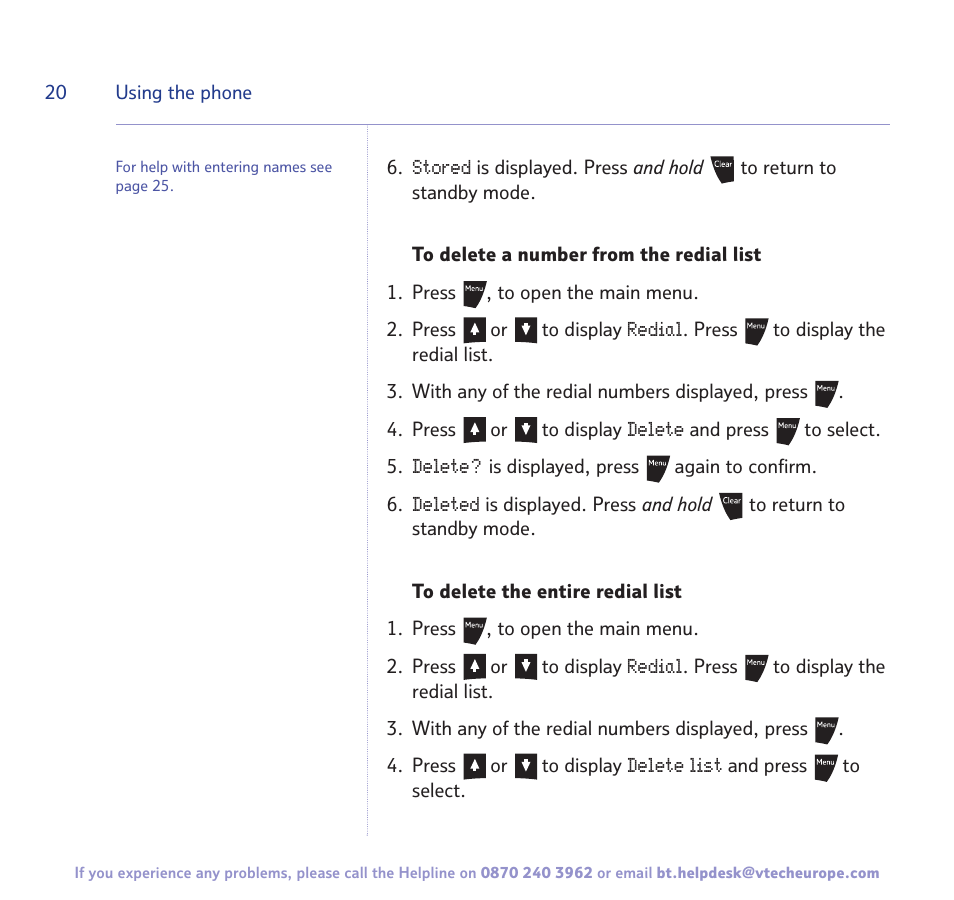 BT Freestyle 3500 User Manual | Page 20 / 64