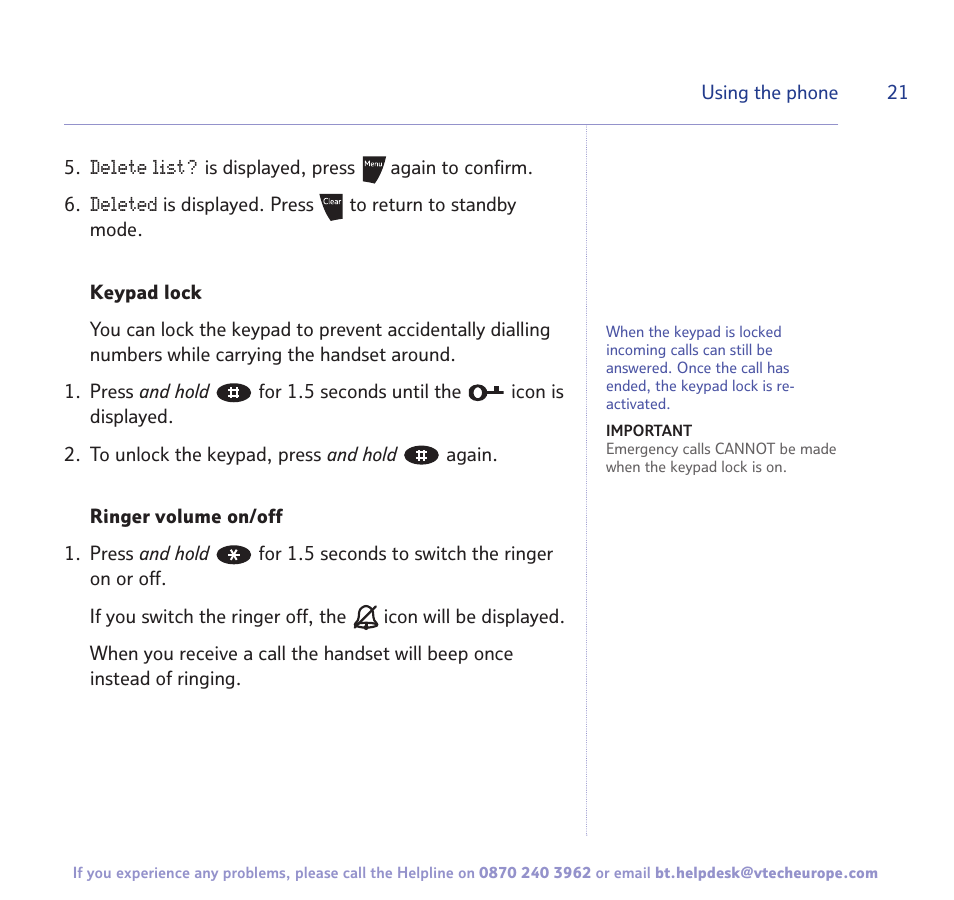 BT Freestyle 3500 User Manual | Page 21 / 64