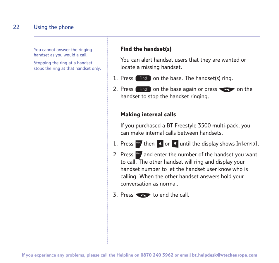 BT Freestyle 3500 User Manual | Page 22 / 64