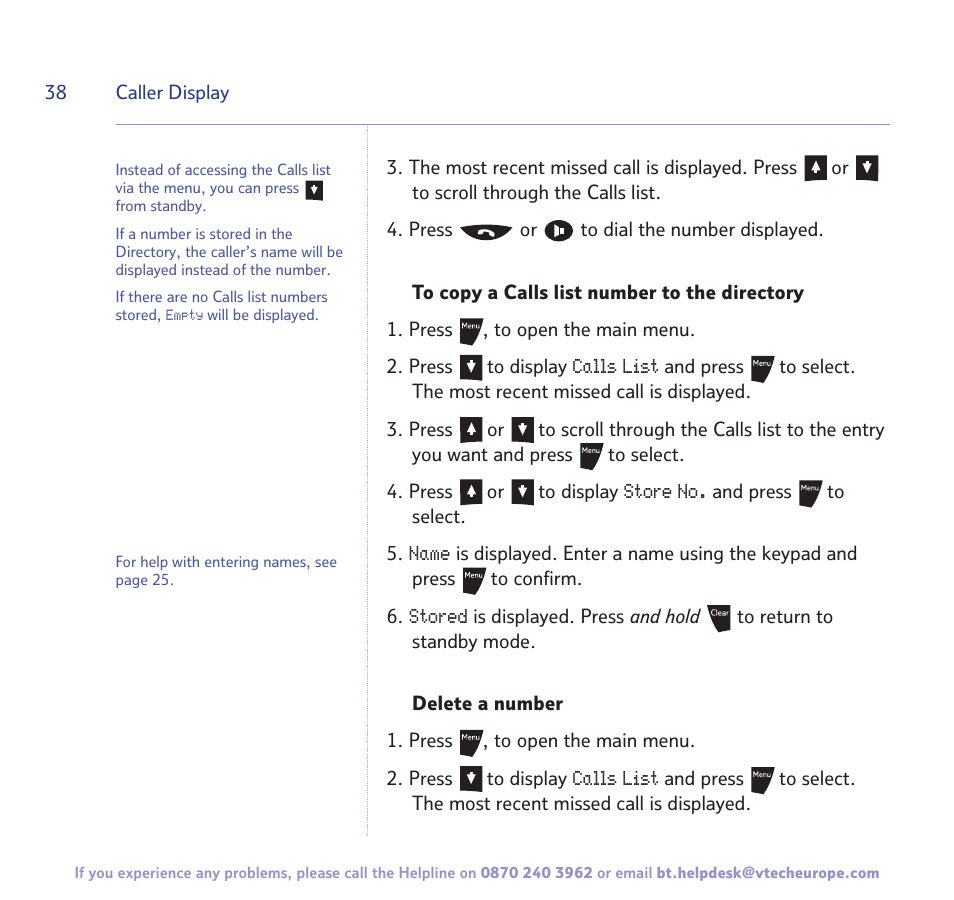 BT Freestyle 3500 User Manual | Page 38 / 64
