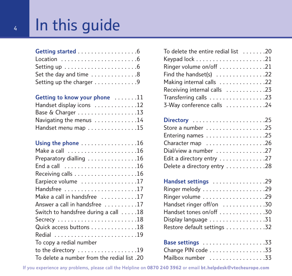BT Freestyle 3500 User Manual | Page 4 / 64
