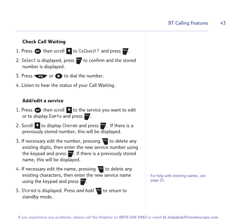 BT Freestyle 3500 User Manual | Page 43 / 64