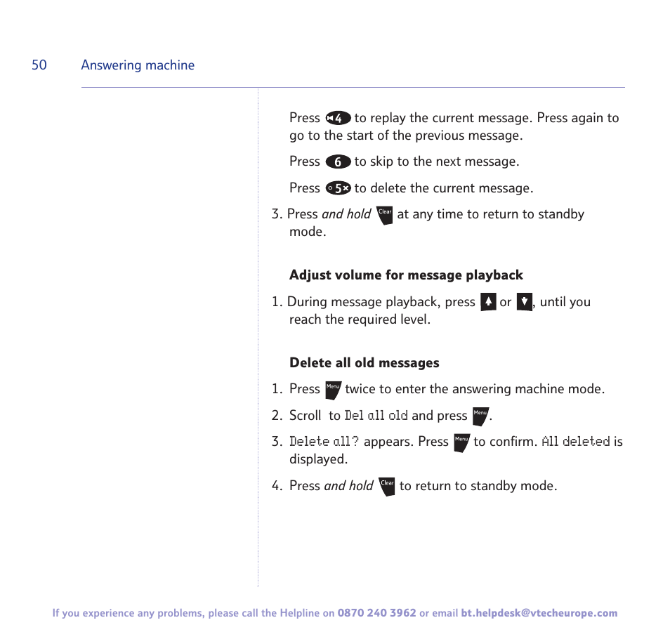 BT Freestyle 3500 User Manual | Page 50 / 64
