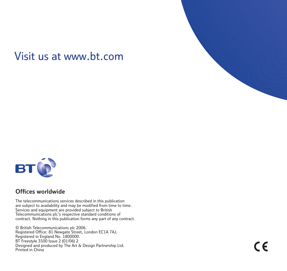 BT Freestyle 3500 User Manual | Page 64 / 64
