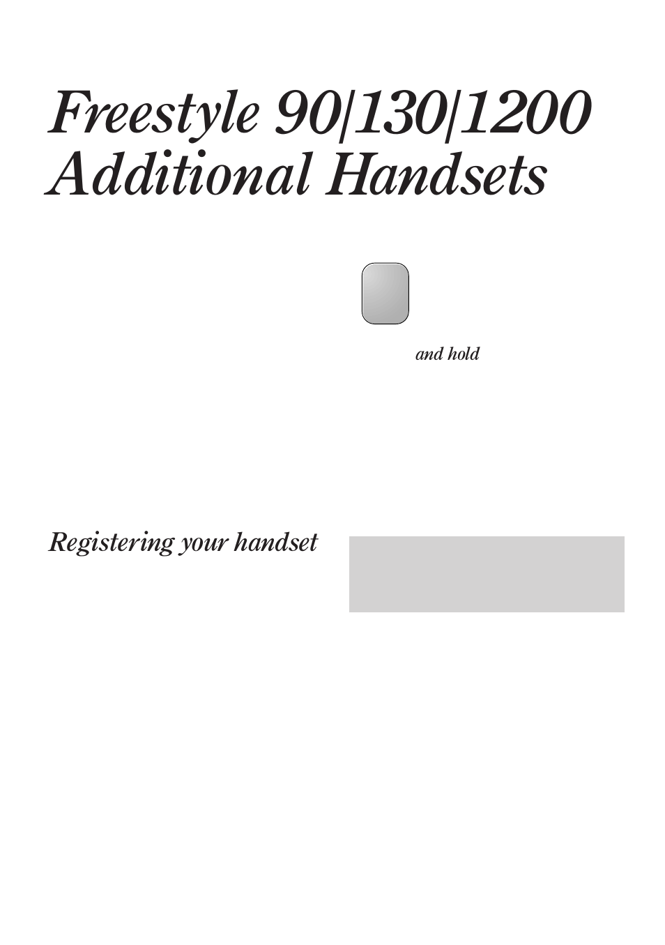 Registering your handset | BT 90 User Manual | Page 21 / 38