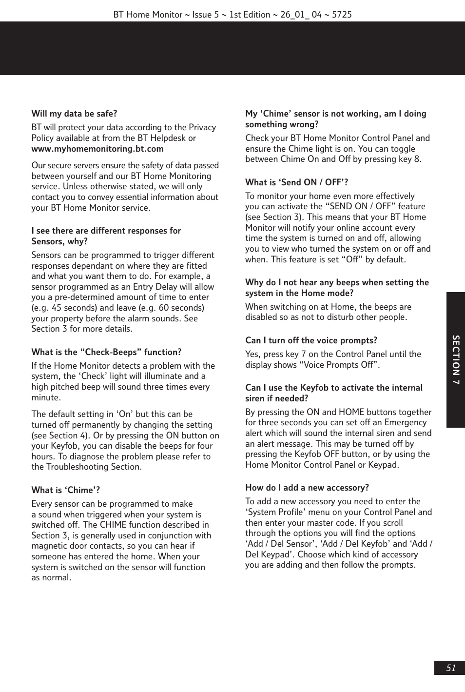 BT VP1000 User Manual | Page 52 / 76
