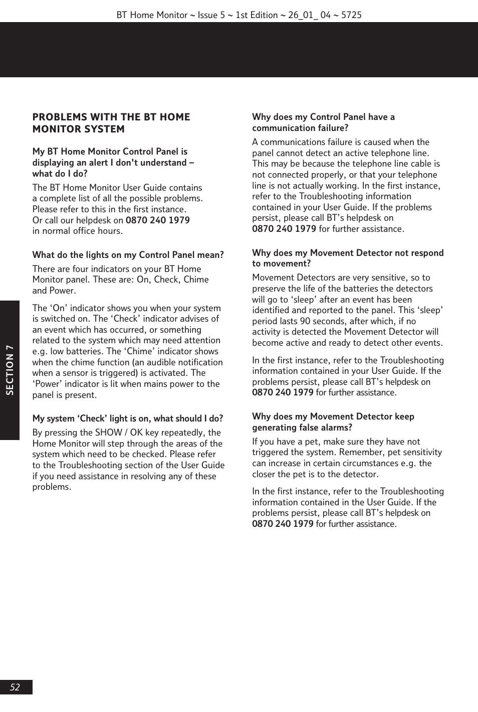 BT VP1000 User Manual | Page 53 / 76