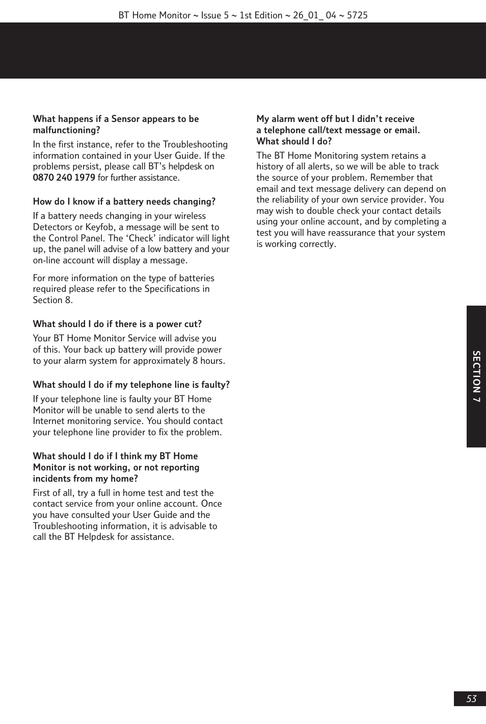 BT VP1000 User Manual | Page 54 / 76