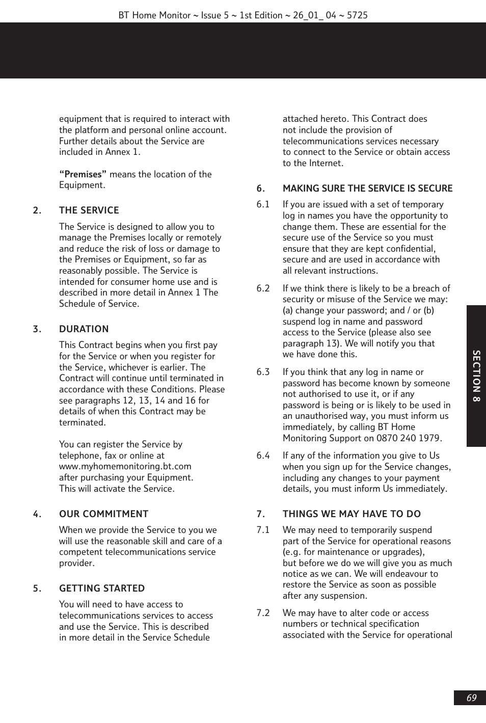 BT VP1000 User Manual | Page 70 / 76