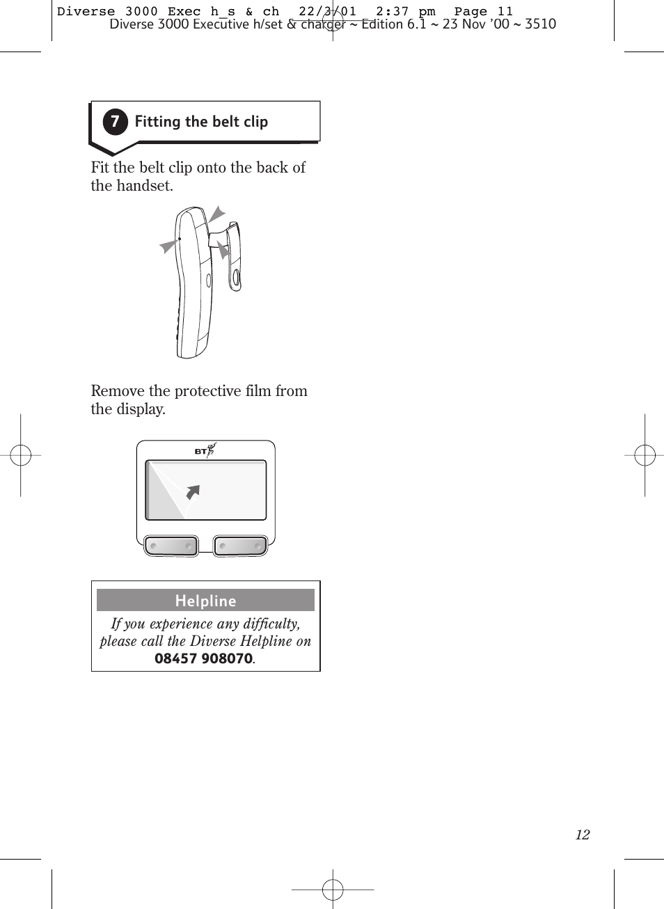 BT 3000 Executive User Manual | Page 15 / 60