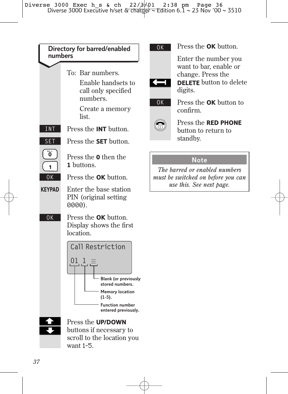 BT 3000 Executive User Manual | Page 40 / 60