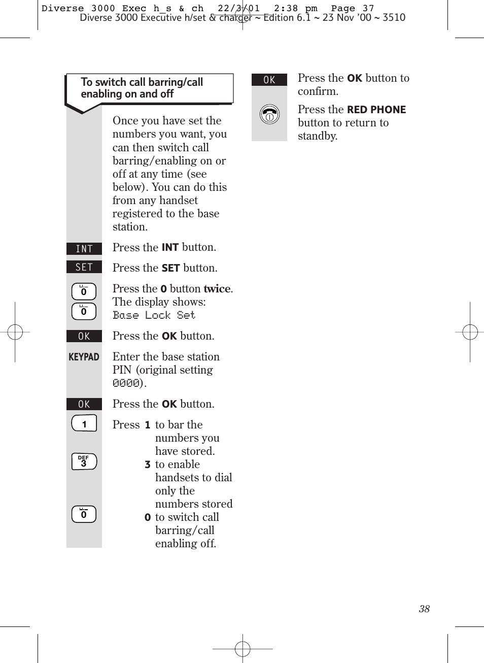 BT 3000 Executive User Manual | Page 41 / 60