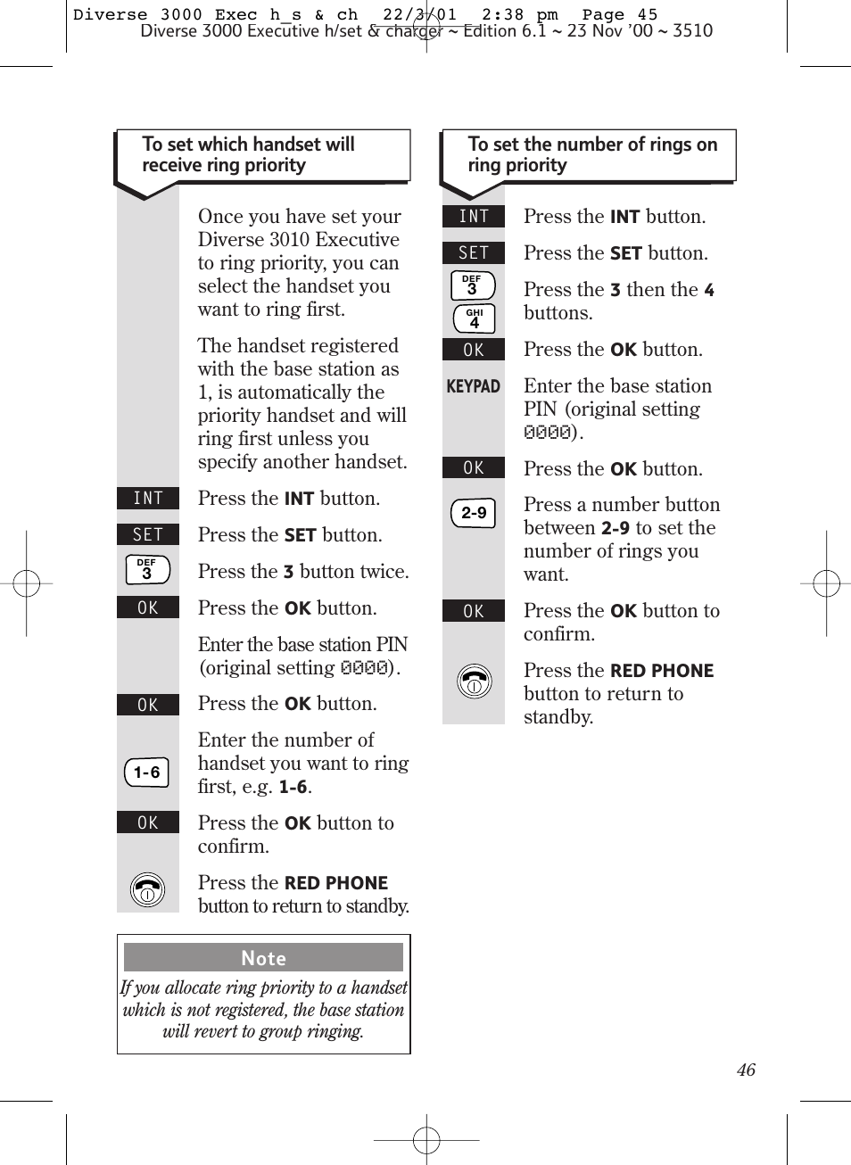 BT 3000 Executive User Manual | Page 49 / 60