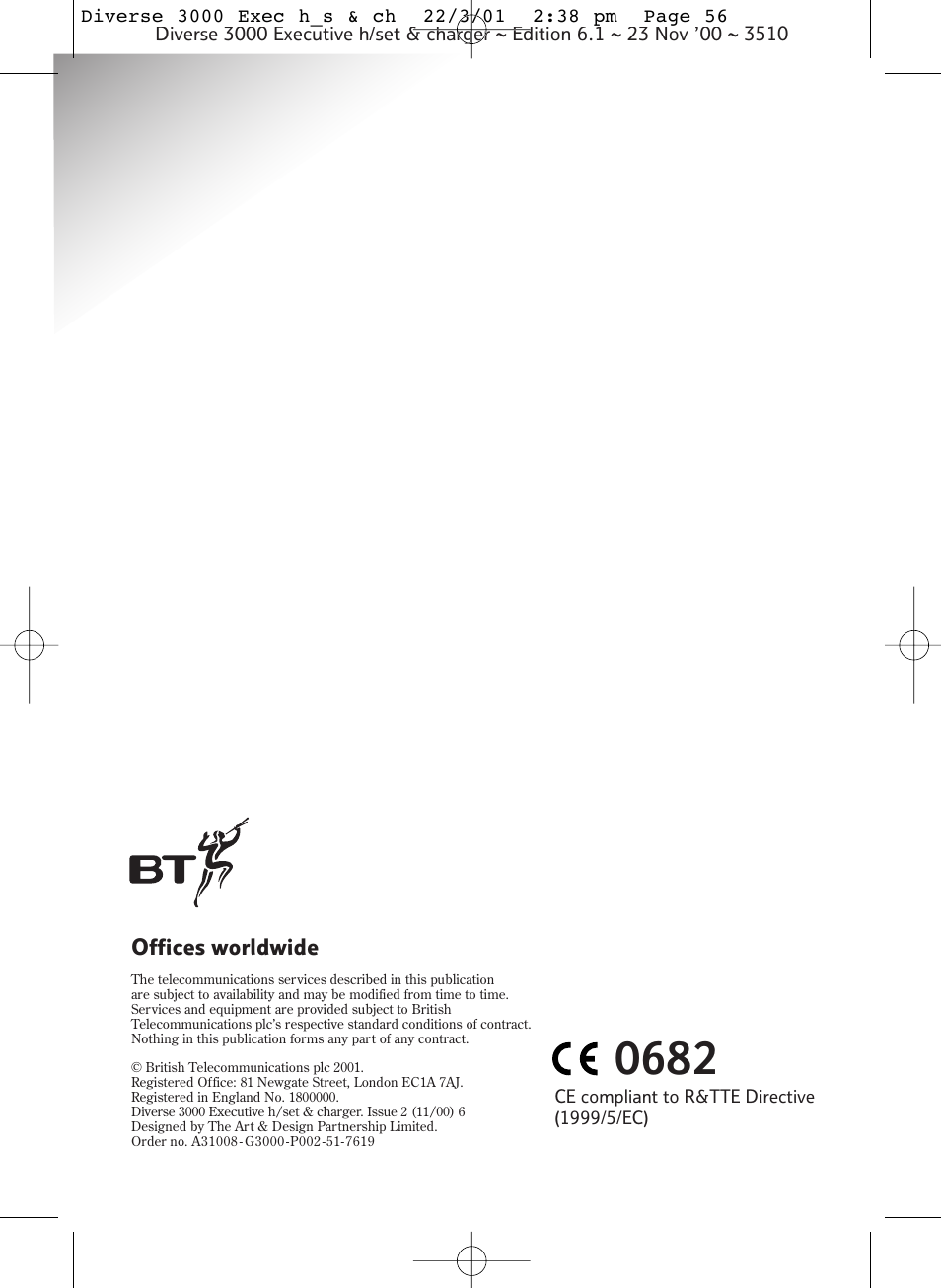 BT 3000 Executive User Manual | Page 60 / 60