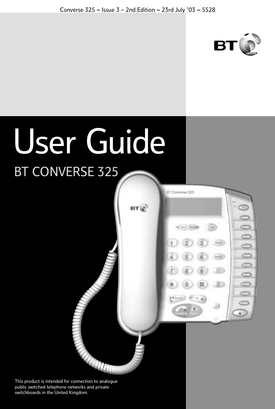 BT CONVERSE 325 User Manual | 23 pages