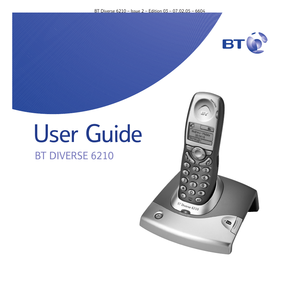 BT Diverse 6210 User Manual | 70 pages