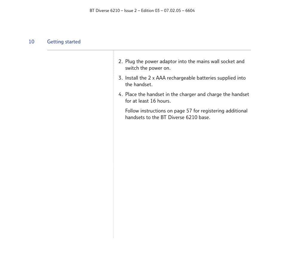 BT Diverse 6210 User Manual | Page 10 / 70
