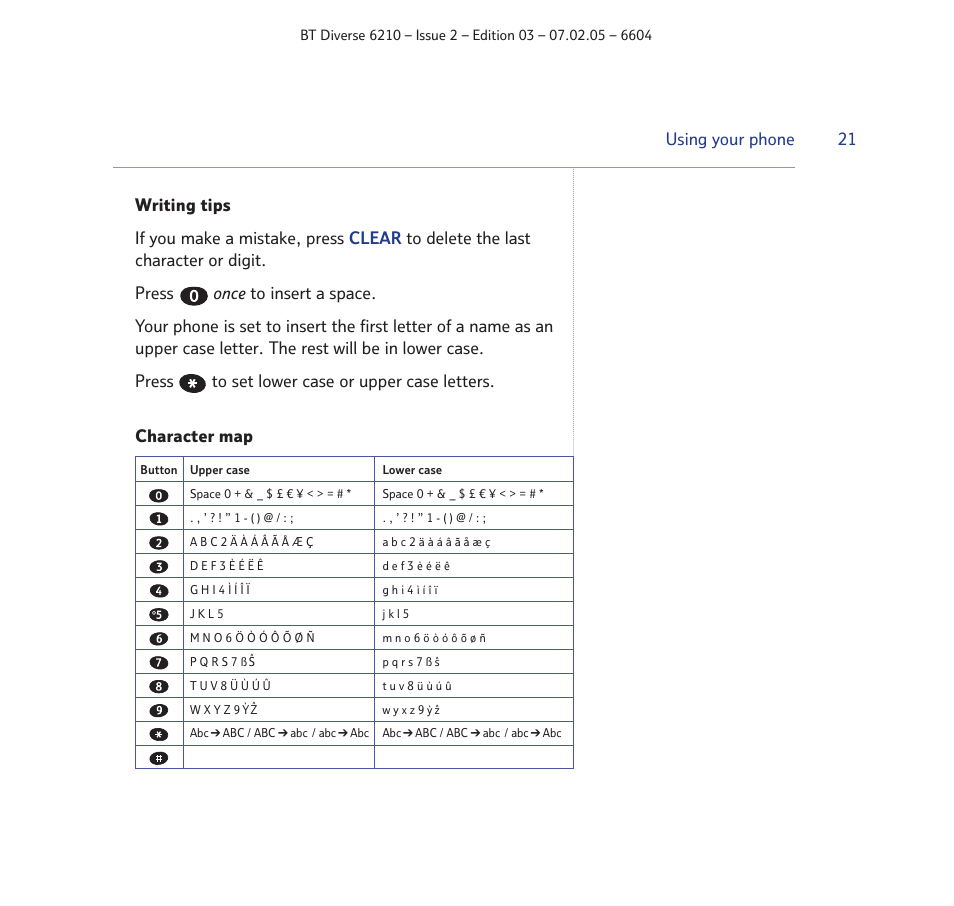 BT Diverse 6210 User Manual | Page 21 / 70