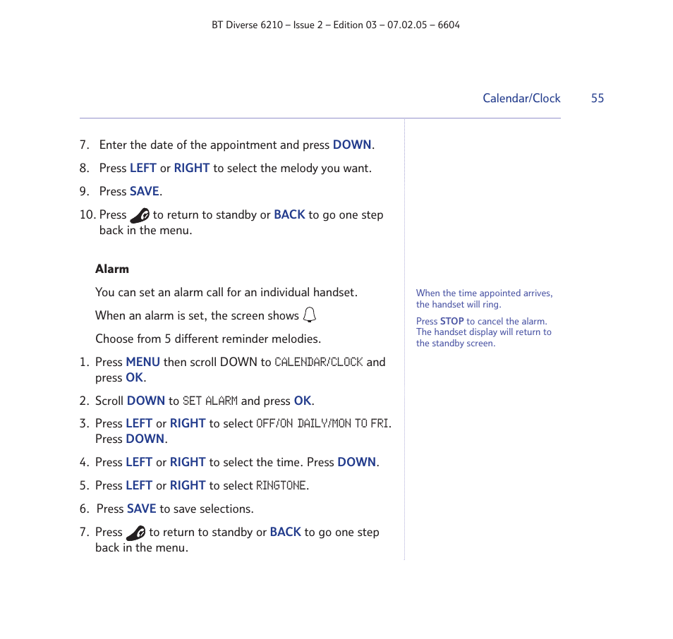 BT Diverse 6210 User Manual | Page 55 / 70