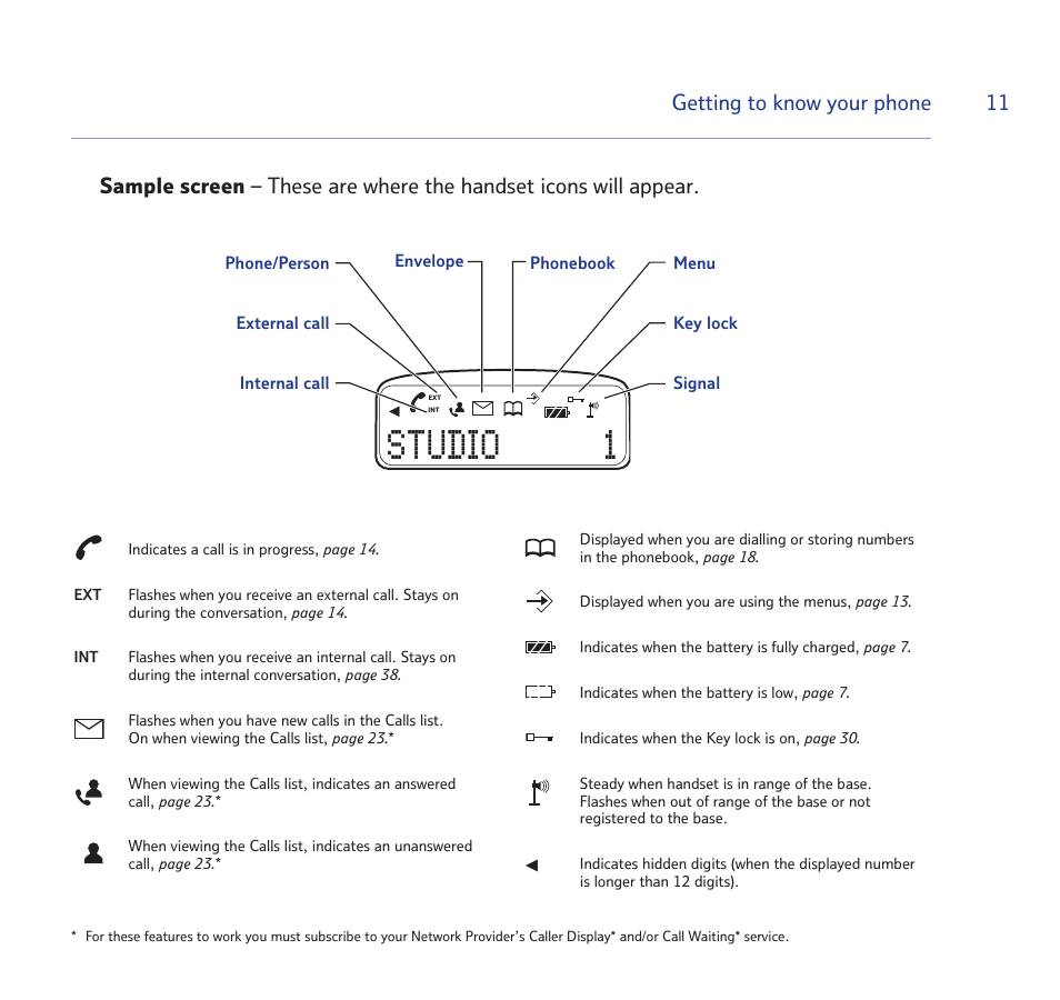 Studio 1 | BT STUDIO 1100 User Manual | Page 11 / 56