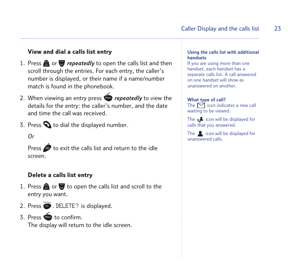 Delete | BT STUDIO 1100 User Manual | Page 23 / 56