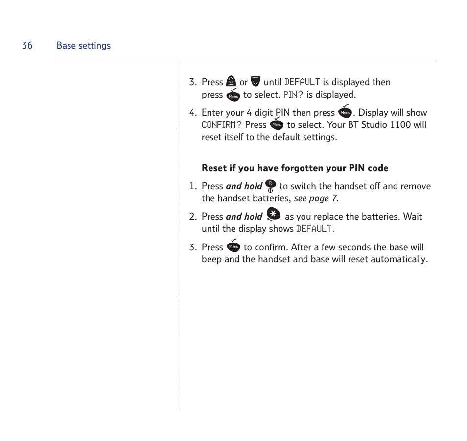BT STUDIO 1100 User Manual | Page 36 / 56