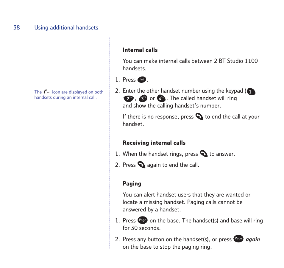 BT STUDIO 1100 User Manual | Page 38 / 56