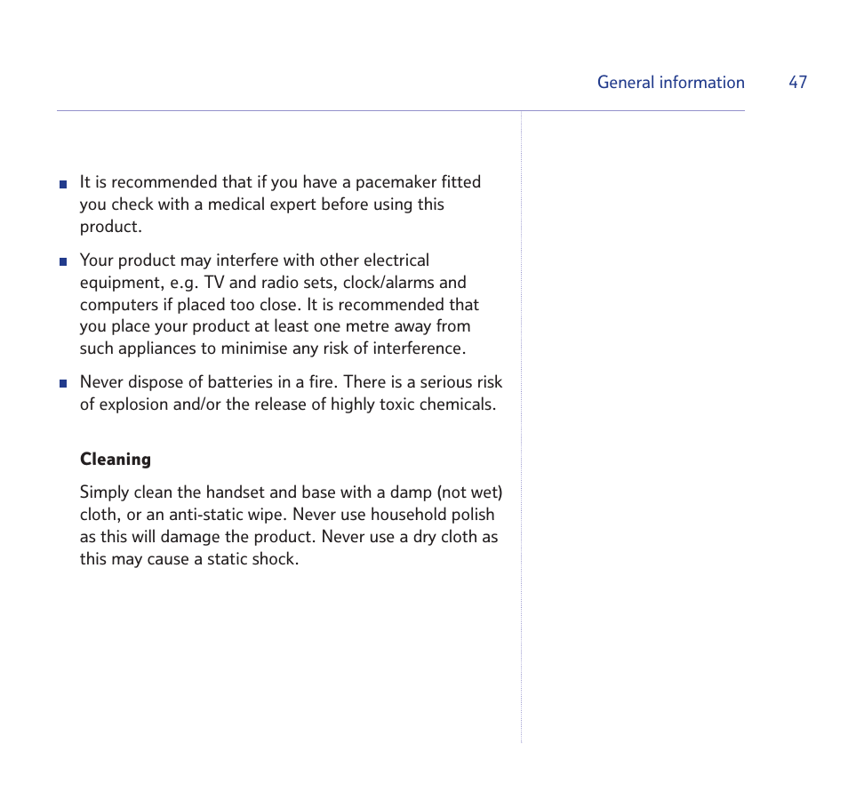 BT STUDIO 1100 User Manual | Page 47 / 56