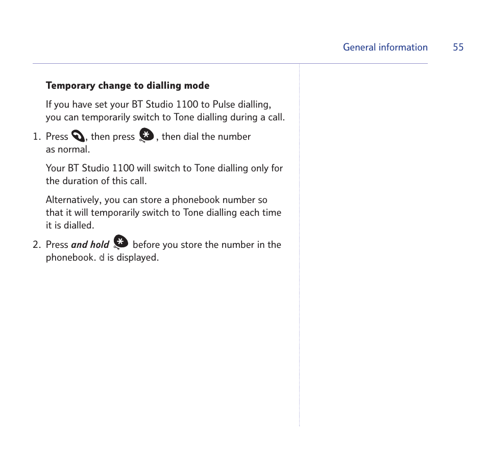 BT STUDIO 1100 User Manual | Page 55 / 56