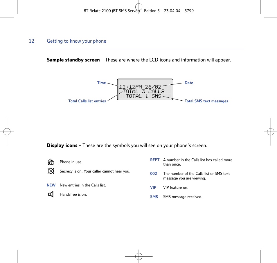 BT Relate 2100 User Manual | Page 12 / 59