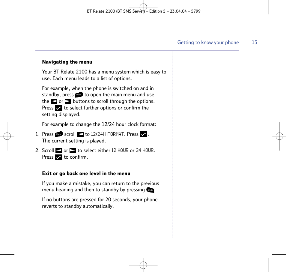 BT Relate 2100 User Manual | Page 13 / 59
