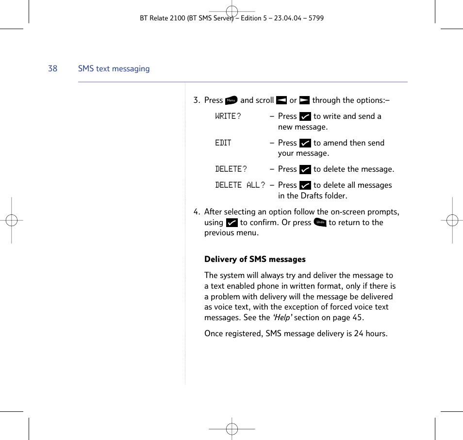 BT Relate 2100 User Manual | Page 38 / 59