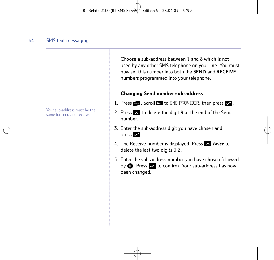 BT Relate 2100 User Manual | Page 44 / 59