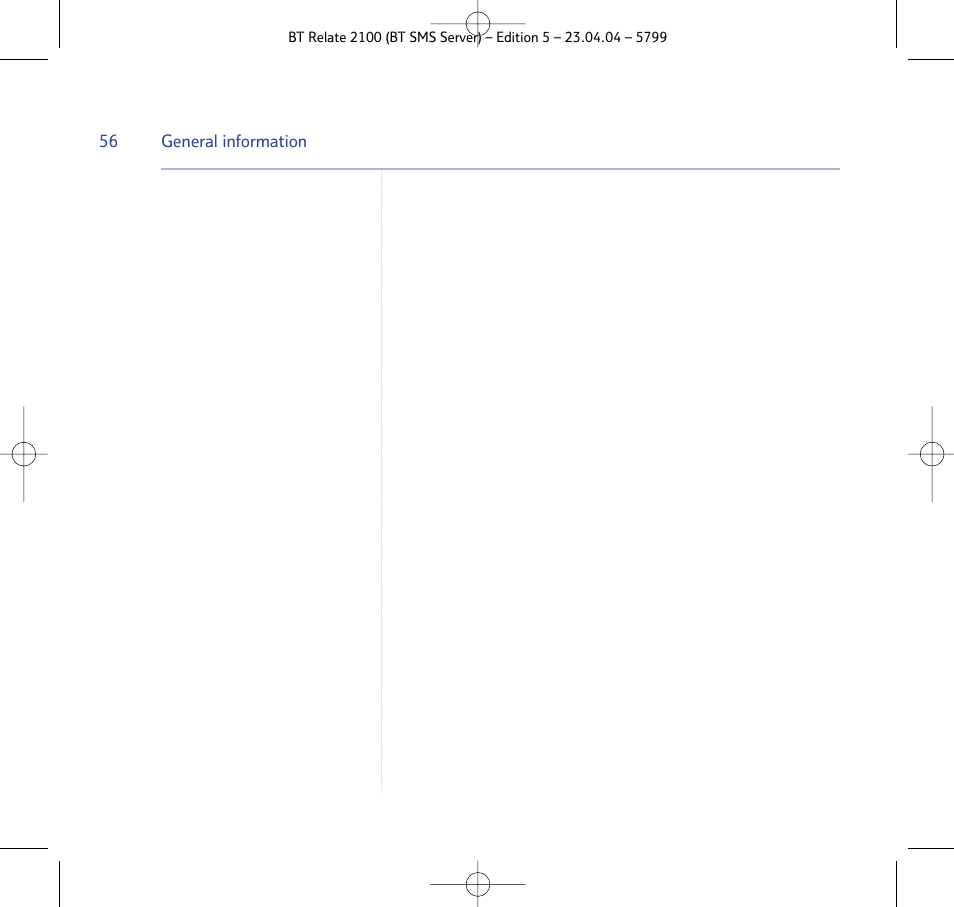 BT Relate 2100 User Manual | Page 56 / 59