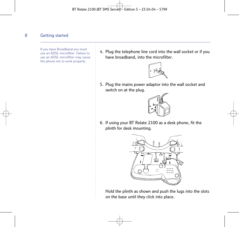 BT Relate 2100 User Manual | Page 8 / 59