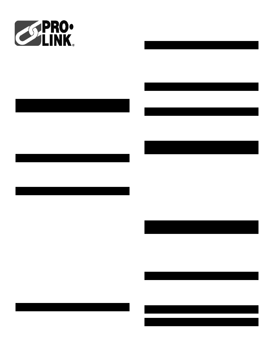 Pro-Link Laser One 06124 EN User Manual | 2 pages